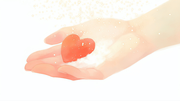 JPG 손 디자인 감정 예술 상징 컬러 백그라운드 겨울 일러스트 따뜻함 손바닥 사랑 빨간색 빛 하트 표현 먼지 뷰티풀 창작 국내일러스트 AI일러스트 AI콘텐츠 모양 계절 신체부위 파일형식