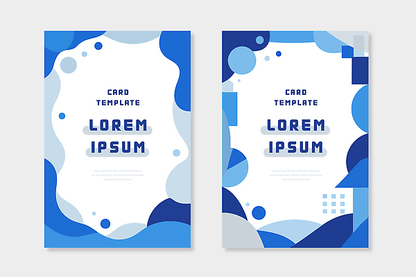 도형 템플릿 디자인 백그라운드 카드템플릿 텍스트 프레임 그래픽 파란색 세트 스크린 레이아웃 기하학 구성 웹디자인 스타일 세련 이미지템플릿 AI파일 컬러 무늬 카드 파일형식 벡터