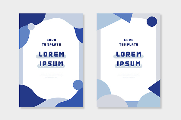 도형 템플릿 음식 컬러 카드 파일형식 벡터 디자인 그래픽 모양 견본 텍스트 심플 백그라운드 서양음식 파란색 원형 사각형 레이아웃 창의성 인쇄 사용자 AI파일 프레임 세트 카드템플릿 이미지템플릿