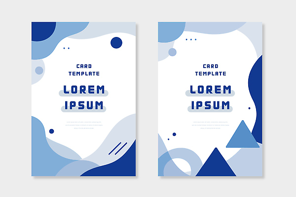 모양 도형 템플릿 디자인 컬러 카드템플릿 텍스트 프레임 그래픽 파란색 세트 견본 디지털 자료 작업 전문직 전자 페이지 언론 이미지템플릿 AI파일 직업 카드 파일형식 벡터