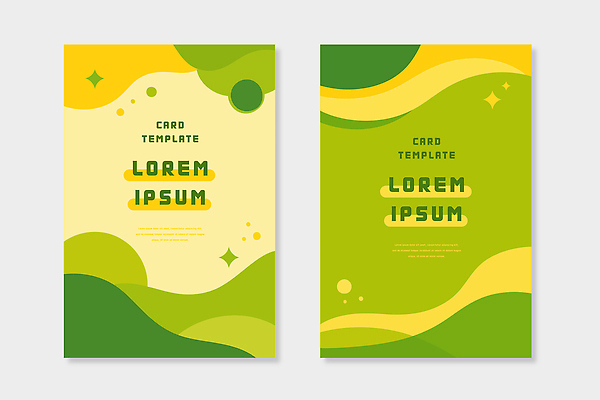 도형 디자인 컬러 패턴 일러스트 텍스트 그래픽 초록색 노란색 카드 중앙 제조 배열 모던 레이아웃 페이지 국내일러스트 AI파일 무늬 파일형식 벡터