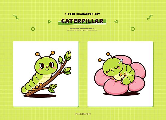 나무 식물 동물 캐릭터 디자인 꽃 컬러 곤충 백그라운드 일러스트 세트 귀여움 수면 그림 이미지 애벌레 브랜딩 일러캐릭터 AI파일 컨셉 물 벌레 파일형식 벡터