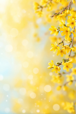 JPG 식물 편집이미지 계절 꽃 컬러 백그라운드 자연 생명 노란색 봄 공간 개나리 이미지 화사함 뷰티풀 편집실사 AI컴퓨터그래픽 AI콘텐츠 컨셉 CG 생태계 파일형식