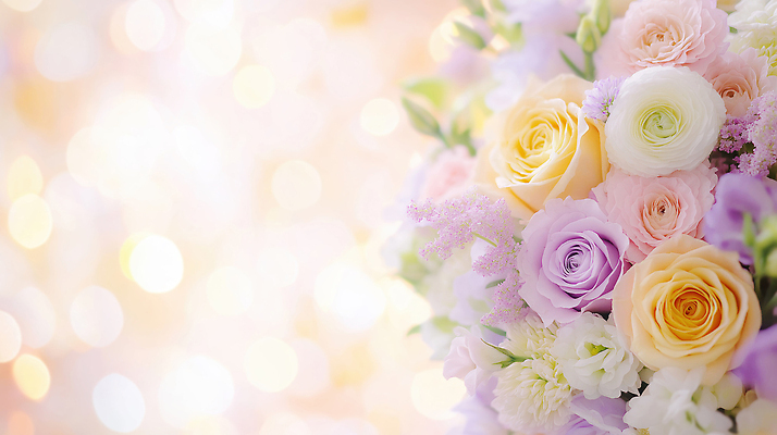 JPG 편집이미지 기념일 꽃 컬러 꽃다발 부케 자연 결혼식 조명 사랑 이벤트 장식 축제 봄 생일 꽃집 보케 뷰티풀 편집실사 AI컴퓨터그래픽 AI콘텐츠 식물 계절 감정 결혼 상점 CG 생태계 파일형식