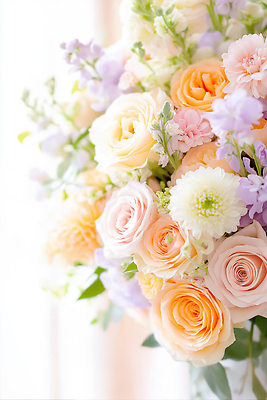 JPG 식물 편집이미지 꽃 화초 컬러 꽃다발 부케 탁자 결혼식 장식 장미 파티 봄 축하 생일 꽃꽂이 보케 뷰티풀 편집실사 AI컴퓨터그래픽 AI콘텐츠 계절 기념일 가구 결혼 컨셉 이벤트 CG 원예 파일형식