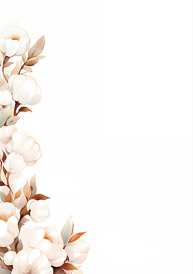 식물 꽃 컬러 컨셉 라이프 공백 도움 생태계 파일형식 AI콘텐츠 솜 잎 백그라운드 장식 디자인 자연 화사함 스크린 뷰티풀 풍경 예술 일상 촬영 색감 흰색 구출 국내일러스트 일러스트 JPG 프레임 목화꽃 카피스페이스 AI일러스트