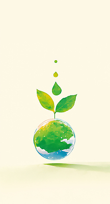 JPG 식물 지구 상징 컬러 일러스트 자연 생명 미래 풍경 새싹 자연보호 환경 성장 물방울 보호 균형 환경보전 에코 친환경 뷰티풀 청정 국내일러스트 AI일러스트 AI콘텐츠 컨셉 사회이슈 생태계 파일형식