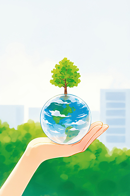 JPG 나무 손 지구 상징 일러스트 자연 아이디어 자연보호 환경 성장 메시지 변화 보호 숲 환경보전 그림 에코 친환경 생태계 이미지 관심 수목 탄소제로 국내일러스트 AI일러스트 AI콘텐츠 식물 컨셉 신체부위 사회이슈 파일형식