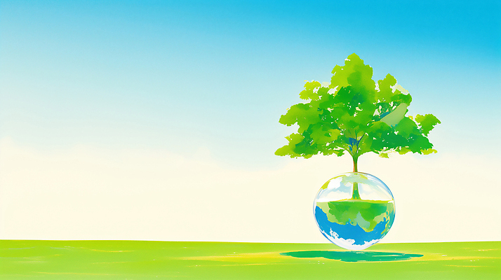 JPG 나무 식물 지구 일러스트 자연 하늘 생명 날씨 초원 물 파란색 자연보호 환경 성장 대기 원형 오염 보호 숲 환경보전 에코 친환경 생태계 지구온난화 국내일러스트 AI일러스트 AI콘텐츠 자연요소 도형 컬러 컨셉 사회이슈 기후변화 파일형식