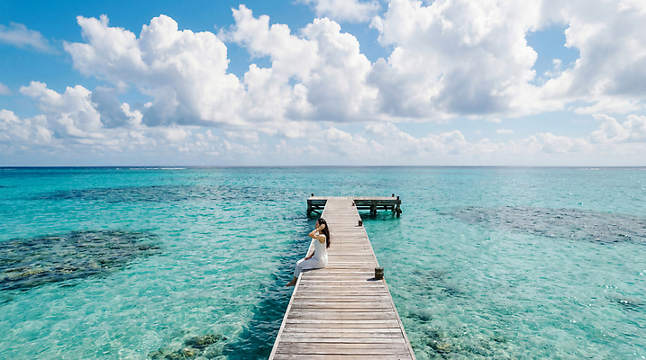 JPG 편집이미지 응시 여자 바다 자연 하늘 앉기 풍경 해변 물 여름 파란색 나무다리 의료성형뷰티 편집실사 AI인물포토 AI콘텐츠 자연요소 시선 계절 컬러 모션 사람 다리_건축물 CG 생태계 파일형식 AI포토