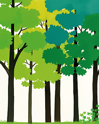 식물 컬러 컨셉 잎 미술 생태계 파일형식 AI콘텐츠 숲 나무 나뭇잎 초록색 파란색 자연 성장 높이 모양 빛 채색 자유 풍경 환경 보호 생물 국내일러스트 JPG 일러스트 AI일러스트