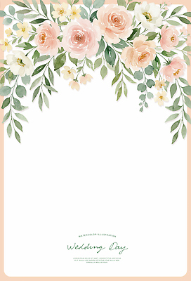 PSD 디자인 꽃 종이 컬러 결혼 백그라운드 잎 일러스트 결혼식 수채화 이벤트 그래픽 장식 공백 그림 서식 청첩장 초대장 스타일 국내일러스트 식물 카드_감사 파일형식