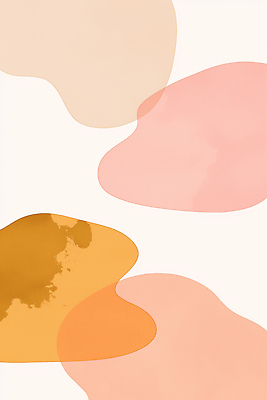 JPG 모양 디자인 예술 분홍색 컬러 백그라운드 패턴 일러스트 추상 그래픽 장식 주황색 흐름 분위기 부드러움 조화 색채 황토 국내일러스트 AI일러스트 AI콘텐츠 컨셉 무늬 흙 감각 파일형식