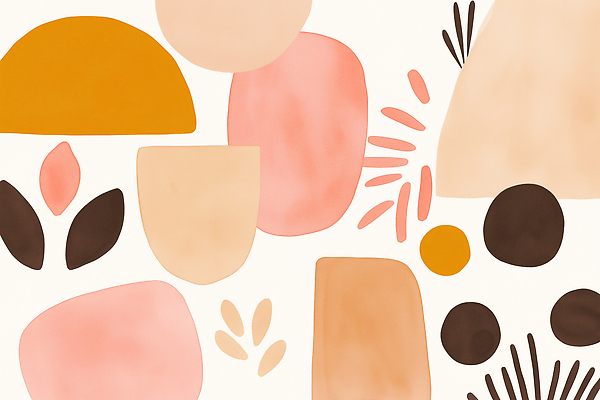 JPG 모양 도형 디자인 예술 분홍색 컬러 백그라운드 패턴 곡선 일러스트 추상 그래픽 장식 사각형 공간 원형 감각 배열 국내일러스트 AI일러스트 AI콘텐츠 선 무늬 파일형식