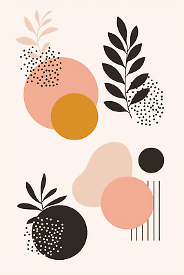 JPG 모양 식물 디자인 예술 분홍색 컬러 백그라운드 패턴 일러스트 도안 추상 휴식 그래픽 원형 크기 조화 구성 스타일 국내일러스트 AI일러스트 AI콘텐츠 도형 컨셉 무늬 파일형식