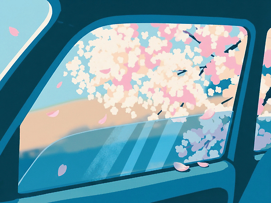 JPG 나무 계절 꽃잎 감정 도로 컬러 여행 일러스트 창문 자동차 자연 하늘 풍경 일상 햇빛 봄 드라이브 안개 벚꽃 신선 자동차여행 흩날리기 국내일러스트 AI일러스트 AI콘텐츠 식물 꽃 길 육상교통 교통시설 모션 날씨 라이프 태양 운전 생태계 파일형식