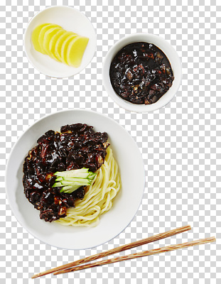 편집이미지 그릇 한식 음식 채소 젓가락 요리 식사 면류 수프 짜장면 단무지 PNG 식기 수저 중식 파일형식