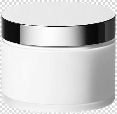 컬러 컨셉 재질 내부 뷰티 오브젝트 파일형식 크림 뚜껑 흰색 금속 실내 화장품 보습 용량 디자인 상품 깨끗함 생활용품 편집이미지 PNG