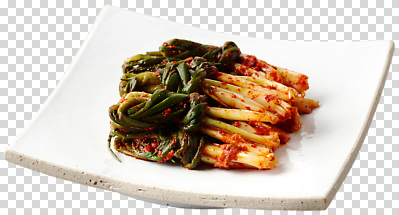 편집이미지 접시 한식 음식 채소 반찬 김치 요리 식사 전통음식 양념 매움 PNG 쪽파 전통 식기 맛 파 파일형식 컨셉