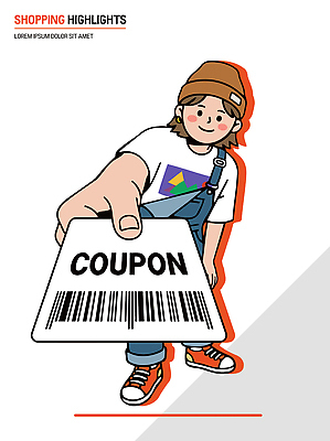 손 일러스트 표정 손잡이 이벤트 소년 쇼핑 세일 상점 목표 고객 알림 전달 쿠폰 상업 바코드 소통 마케팅 할인혜택 프로모션 국내일러스트 AI파일 남자 어린이 컨셉 신체부위 파일형식 벡터 혜택