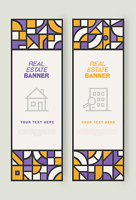 템플릿 디자인 배너 배너템플릿 컬러 패턴 부동산 주택 건물 그래픽 정보 알림 마케팅 AI파일 건축물 무늬 재산 파일형식 벡터