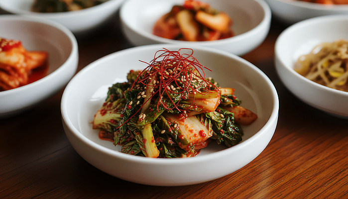 한식 음식 채소 탁자 식사 가루 CG 비빔밥 봄동 파일형식 AI콘텐츠 반찬 식탁 김치 고춧가루 양념 아침식사 점심식사 저녁식사 재료 요리 신선 편집이미지 봄동비빔밥 JPG AI포토 편집실사