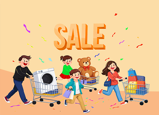 감정 관계 사람 이벤트 쇼핑 바구니 상점 가전제품 파일형식 세일 가족 어린이 장바구니 오브젝트 장난감 세탁기 구매 상품 즐거움 마트 쇼핑몰 소비 성인 PSD 국내일러스트 일러스트 프로모션