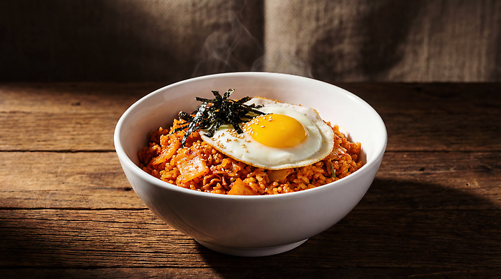 JPG 나무 편집이미지 그릇 한식 음식 재료 탁자 밥 따뜻함 요리 계란 저녁 계란프라이 점심 김치볶음밥 편집실사 AI포토 AI콘텐츠 식물 식기 가구 알 야간 계란요리 CG 볶음밥 파일형식