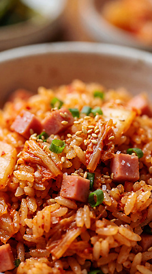 JPG 편집이미지 한식 재료 밥 김치 요리 식사 양념 햄 볶음밥 레시피 파 김치볶음밥 참깨 편집실사 AI포토 AI콘텐츠 음식 채소 육류 CG 깨 파일형식