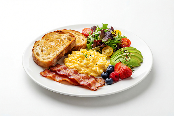 JPG 편집이미지 접시 음식 빵 토마토 과일 딸기 아침 요리 샐러드 블루베리 브런치 베이컨 시금치 아보카도 스크램블 편집실사 AI포토 AI콘텐츠 주간 식기 채소 돼지고기 식사 계란요리 CG 파일형식