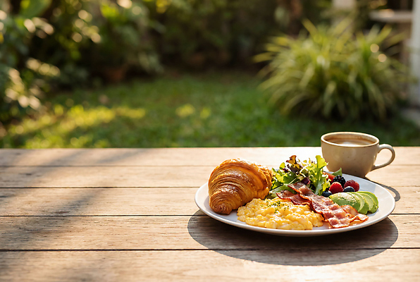 JPG 식물 편집이미지 커피 음식 자연 탁자 아침 잔디 햇빛 정원 샐러드 아침식사 크루아상 브런치 베이컨 스크램블 편집실사 AI포토 AI콘텐츠 주간 음료 빵 가구 돼지고기 태양 식사 계란요리 CG 생태계 파일형식