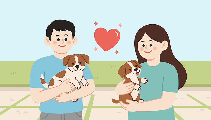 모양 도형 식물 동물 감정 관계 안기 모션 표정 사람 반려동물 개 파일형식 벡터 강아지 남자 여자 웃음 사랑 하트 장면 행복 가족 친구 잔디 표현 포옹 아기 원형 AI파일 일러스트 국내일러스트 반려견