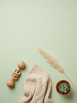 JPG 식물 편집이미지 탁자 갈대 취미 연두색 수건 신생아 출산 천 준비 딸랑이 편집실사 AI포토 AI콘텐츠 가구 초록색 위생용품 아기용품 아기 직물 CG 파일형식