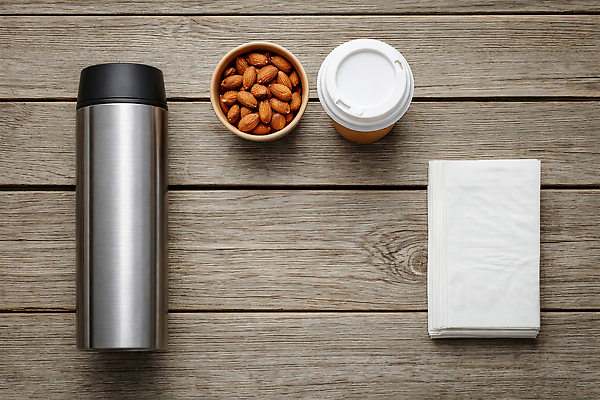 JPG 나무 편집이미지 커피 음료 음식 탁자 디저트 일상 생활 종이컵 냅킨 아몬드 준비물 텀블러 편집실사 AI포토 AI콘텐츠 식물 가구 라이프 컵 견과류 일회용 CG 파일형식