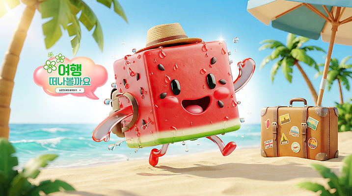 PSD 편집이미지 캐릭터 파도 바다 여행 수박 해변 물 여름 야자수 달리기 햇빛 흙 새벽 짐 즐거움 이미지편집 자연요소 나무 계절 감정 과일 모션 태양 파일형식