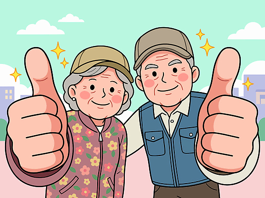 손 부부 공공시설 여자 노년 남자 감정 컨셉 관계 표정 라이프 생태계 파일형식 벡터 노부부 웃음 공원 손가락 기쁨 도시 연령 행복 만남 가족 사랑 아날로그 친구 생활 자연 모션 일상 긍정 국내일러스트 AI파일 일러스트 활발 활기 할아버지 할머니