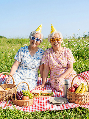 JPG 편집이미지 노년 할머니 과일 자연 함께함 샌드위치 잔디 여름 친구 햇빛 소풍 바구니 즐거움 의료성형뷰티 편집실사 AI인물포토 AI콘텐츠 식물 계절 여자 감정 음식 컨셉 관계 성인 태양 야외활동 CG 생태계 파일형식 AI포토