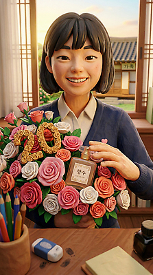 JPG 편집이미지 기념일 화분 꽃다발 고건축 가족 색연필 선물 웃음 소녀 장식 친구 방 축하 생일 준비 가정의달 편집3D AI컴퓨터그래픽 AI콘텐츠 건축물 여자 꽃 어린이 컨셉 관계 학용품 표정 이벤트 3D 5월 파일형식