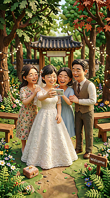JPG 나무 편집이미지 기념일 꽃 행복 가족 결혼식 한국 야외 스마트폰 정원 축하 가정의달 편집3D AI컴퓨터그래픽 AI콘텐츠 식물 감정 아시아 결혼 컨셉 관계 이벤트 핸드폰 스마트기기 3D 5월 파일형식