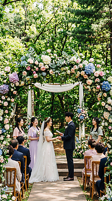 JPG 나무 편집이미지 커플 기념일 꽃 신부 웨딩드레스 가족 결혼식 사랑 친구 거래 축하 반지 숲 아치 장면 들러리 신랑신부 하객 의료성형뷰티 편집실사 AI인물포토 AI콘텐츠 식물 드레스 감정 신부_웨딩 신랑 결혼 컨셉 장신구 관계 이벤트 고객 CG 파일형식 AI포토