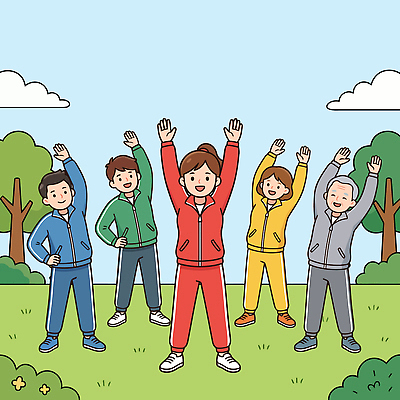 나무 손 공원 일러스트 모션 자연 협력 건강 웃음 사람 여러명 야외 운동복 운동 그룹 체육 즐거움 국내일러스트 AI파일 식물 옷 공공시설 감정 다수 표정 신체부위 생태계 파일형식 벡터