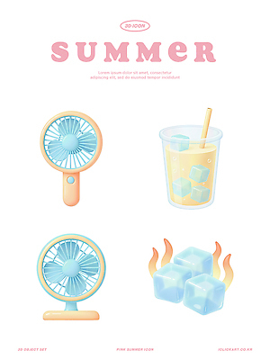 PSD 편집이미지 디자인 음료 분홍색 바람 그래픽 컵 여름 세트 얼음 선풍기 더위 시원함 편집3D 자연요소 식기 계절 컬러 날씨 3D 가전제품 파일형식