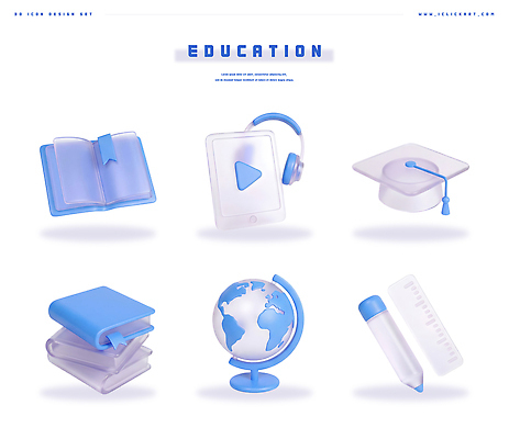 PSD 아이콘 디자인 교육 학사모 기술 자 책 학습 3D아이콘 태블릿 연필 지구본 자료 정보 교육자료 모자_잡화 졸업 문구용품 학용품 전자제품 스마트기기 필기구 파일형식