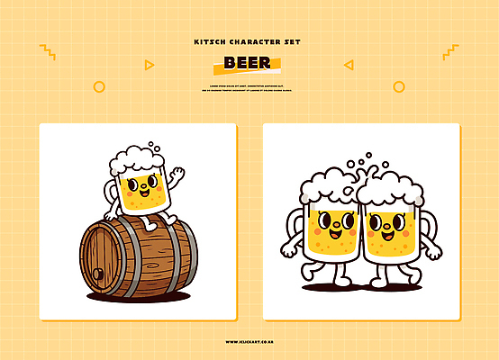 캐릭터 손 디자인 일러스트 맥주 담배 통 건강 웃음 장식 세트 노란색 귀여움 춤 즐거움 그림 소통 일러캐릭터 AI파일 감정 컬러 컨셉 문화예술 주류 표정 신체부위 파일형식 벡터