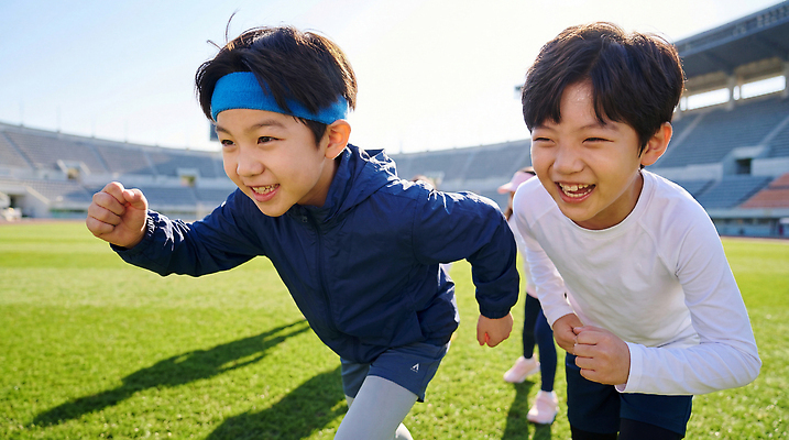 JPG 편집이미지 어린이 스포츠 모션 웃음 잔디 야외 친구 달리기 운동 경기장 운동장 즐거움 의료성형뷰티 편집실사 AI인물포토 AI콘텐츠 식물 감정 스포츠시설 관계 표정 건강 사람 공간 CG 파일형식 AI포토