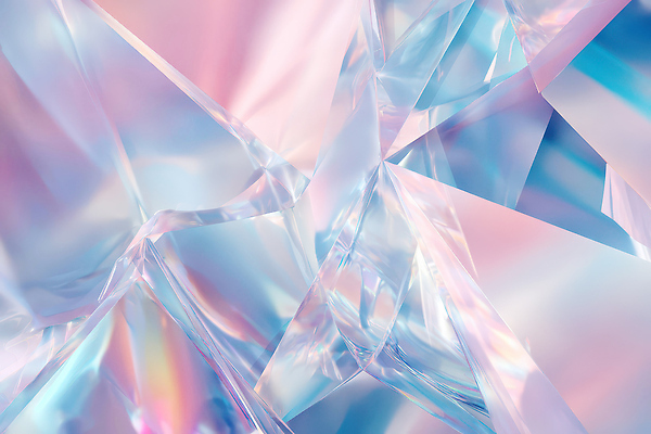 JPG 편집이미지 디자인 예술 분홍색 컬러 백그라운드 추상 형상 그래픽 파란색 빛 반사 디지털 투명 변화 소재 장면 이미지편집 AI컴퓨터그래픽 AI콘텐츠 컨셉 무늬 파일형식