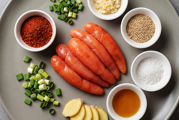 JPG 편집이미지 접시 재료 양파 한국 요리 설탕 떡볶이 간장 상큼 생강 다진마늘 명란젓 청양고추 편집실사 AI포토 AI콘텐츠 식기 아시아 채소 고추 양념 분식 CG 젓갈 파일형식