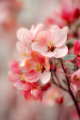 JPG 나무 식물 편집이미지 꽃잎 꽃 분홍색 컬러 잎 자연 바람 정원 봄 뷰티풀 편집실사 AI컴퓨터그래픽 AI콘텐츠 자연요소 계절 날씨 CG 생태계 파일형식