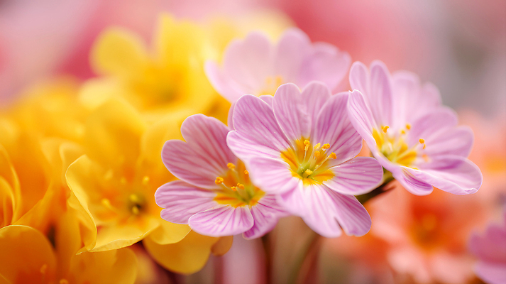 JPG 식물 편집이미지 꽃 분홍색 컬러 꽃밭 자연 생명 노란색 정원 봄 꽃집 식물원 뷰티풀 편집실사 AI컴퓨터그래픽 AI콘텐츠 계절 상점 CG 생태계 파일형식