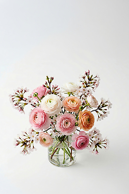 JPG 모양 식물 편집이미지 꽃 컬러 자연 실내 장식 물 꽃병 투명 원예 부드러움 편집실사 AI포토 AI콘텐츠 자연요소 취미 내부 감각 CG 생태계 파일형식